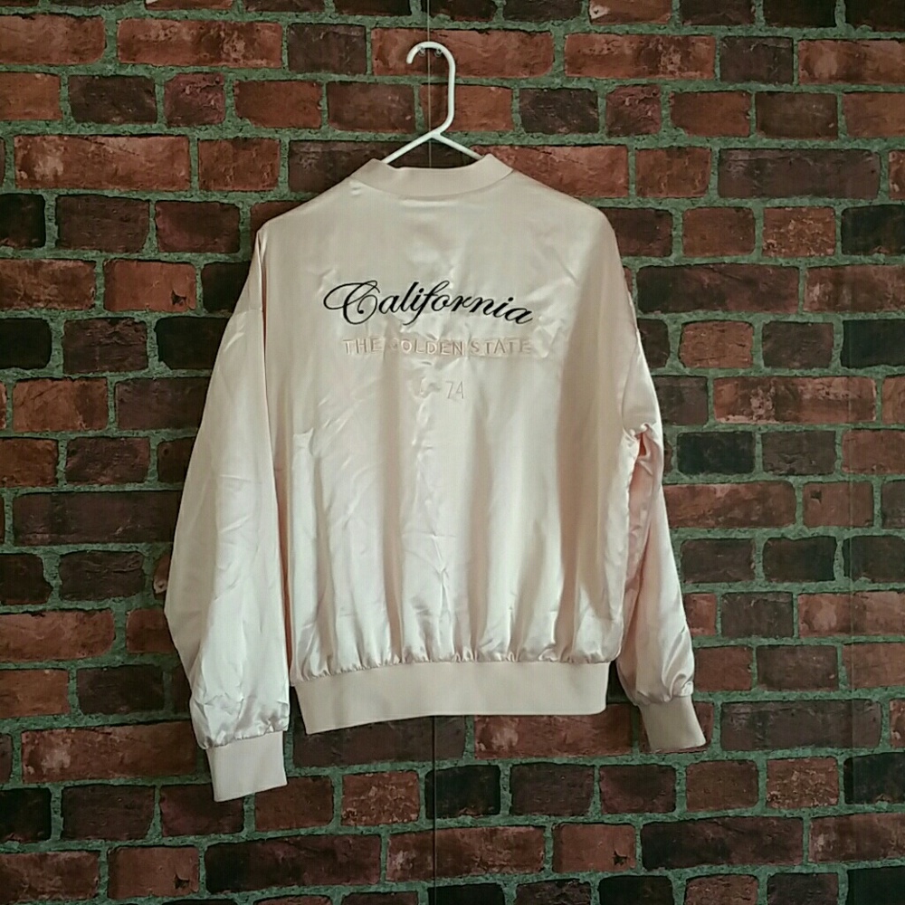 Light Pink Bomber Jacket